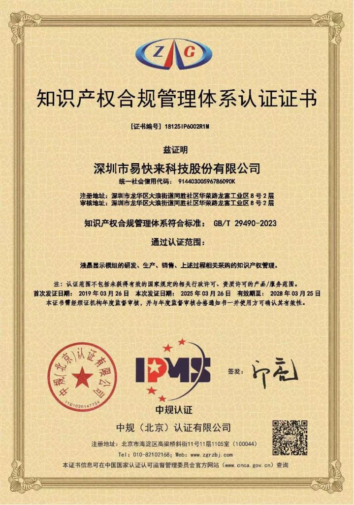 GBT29490-2023 Intellectual Property Management System Certification